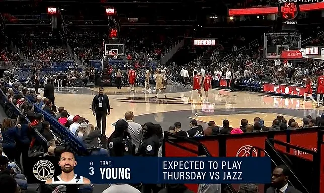 竞技宝下载-期待！转播镜头打出数据：特雷-杨将在对阵爵士时迎来复出