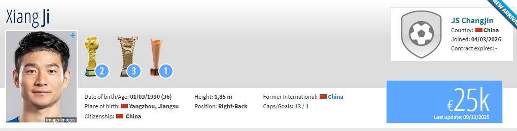 竞技宝下载-德转：36岁后卫吉翔自由身加盟“新江苏队”江苏常晋